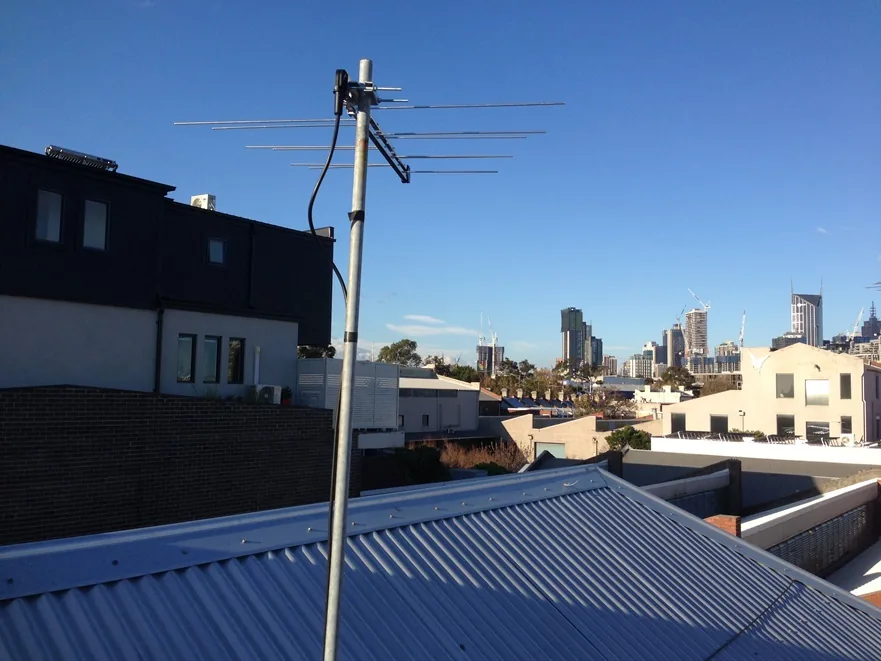 Digital TV antenna installation