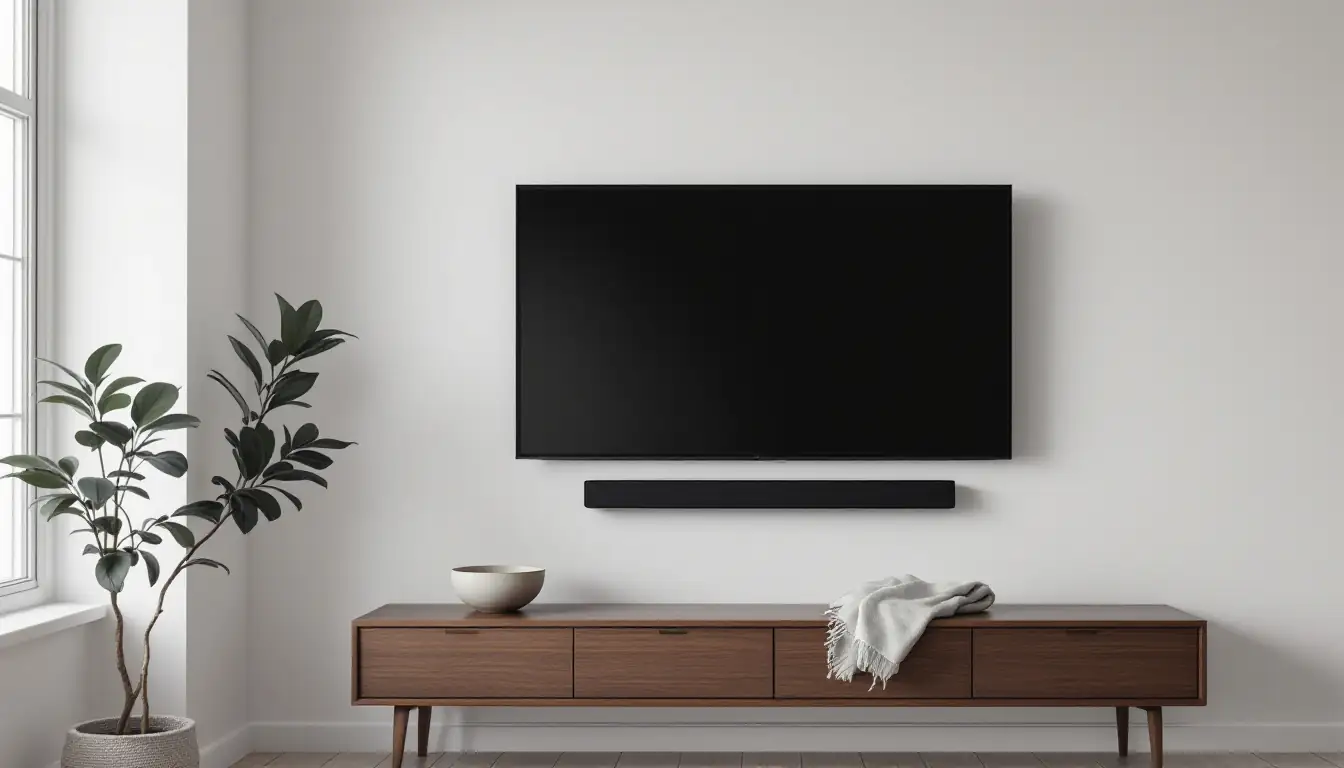 Mounting a Soundbar Under a Wall-Mounted TV