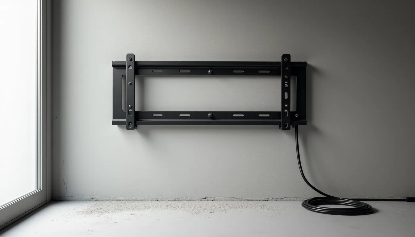 Mounting a TV on Double Brick, Concrete and Rendered Walls